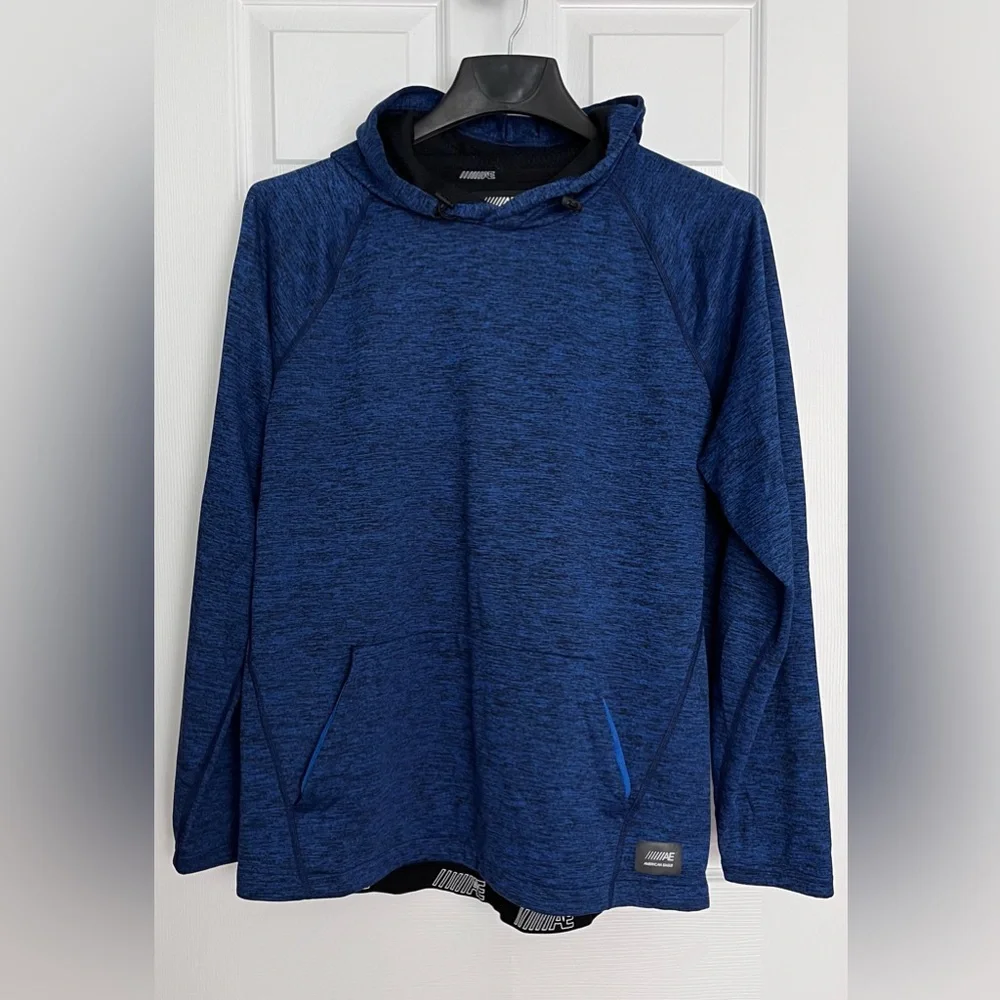 American Eagle, Men's Active Flex Blue Hoodie Pullover, Size L